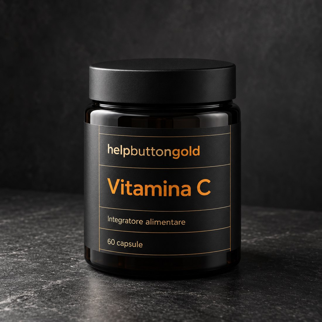 Barattolo di Vitamina C, integratore alimentare, 60 capsule